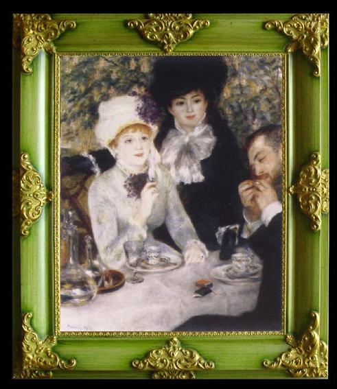 framed  Pierre-Auguste Renoir At the end of the Fruhstucks, Ta119-2